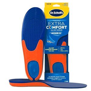 NEW! Dr. Scholl’s Extra Comfort & Extra Support Insoles Men, Size 8-14 (1 Pair)